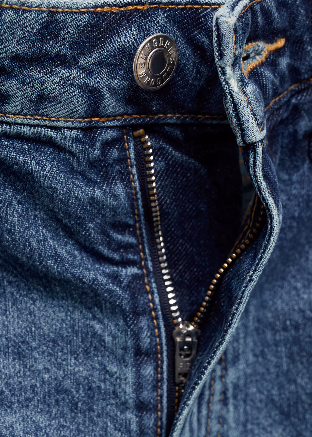 Denim midi-skirt - Dark Blue