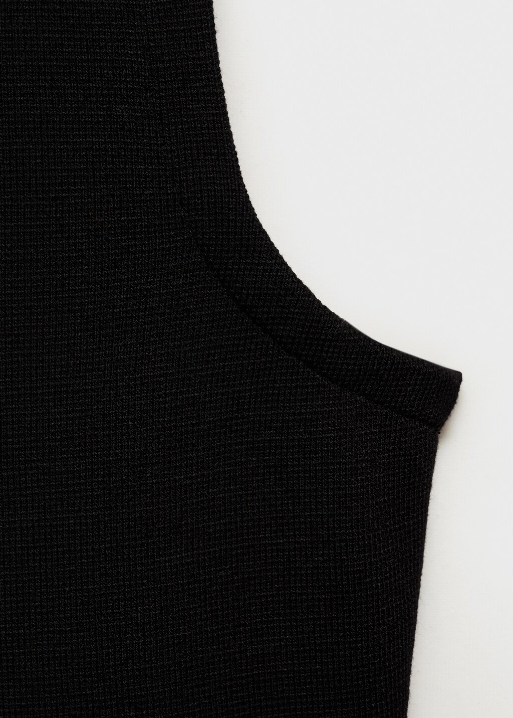 Knitted waistcoat with jewel buttons - Black