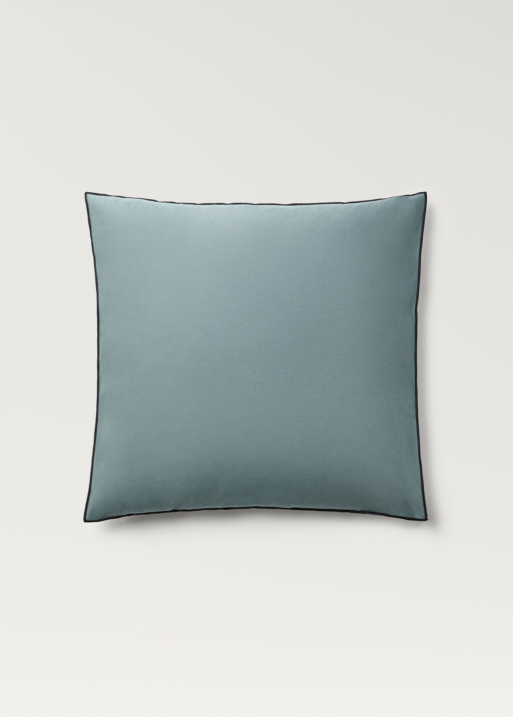 Reversible cotton percale pillowcase, 60x60 cm - Caramel