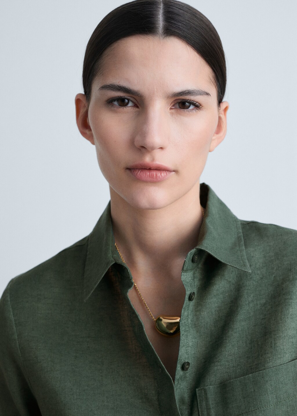 Pocket linen shirt - Off White