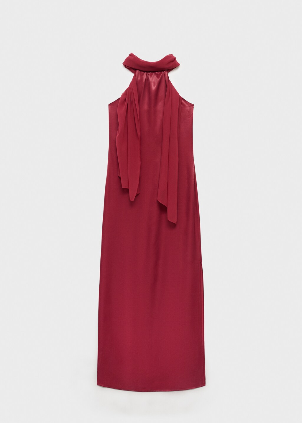Halter neck dress - Maroon