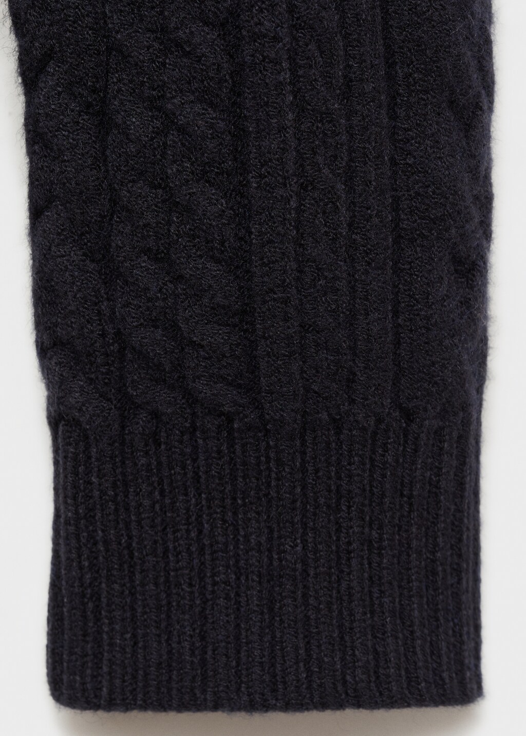 Braided knitted sweater - Dark Navy