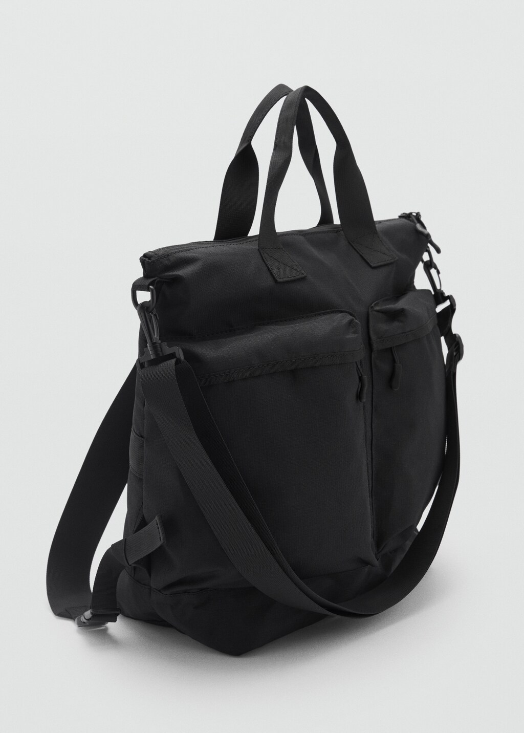 Multi-functional backpack with pockets - Black