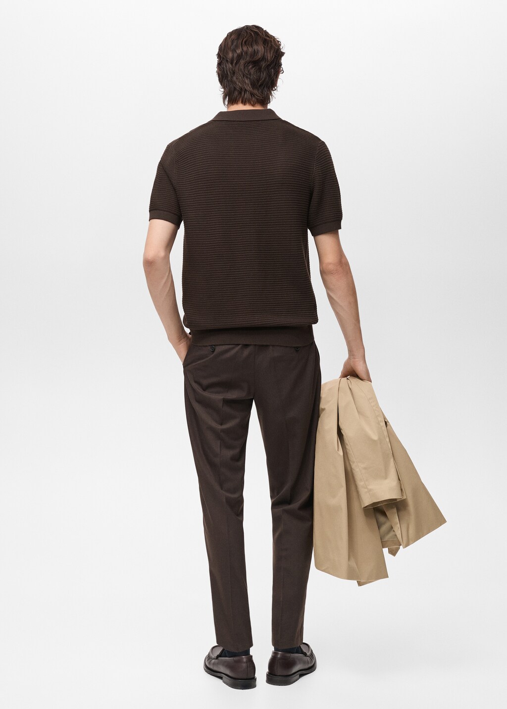 100% cotton knitted polo structure - Sky Blue