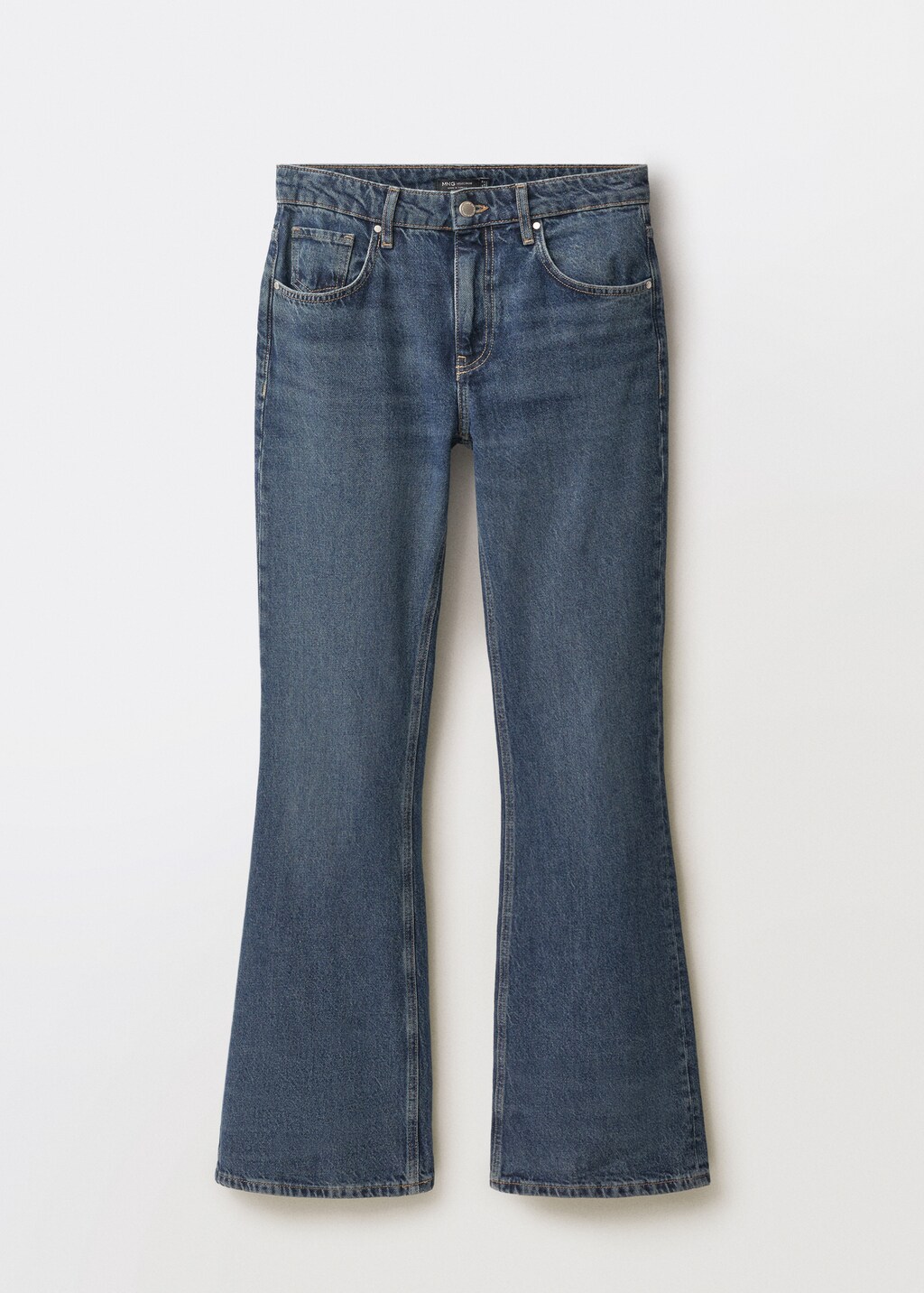 High-waist flared jeans - Dark Blue