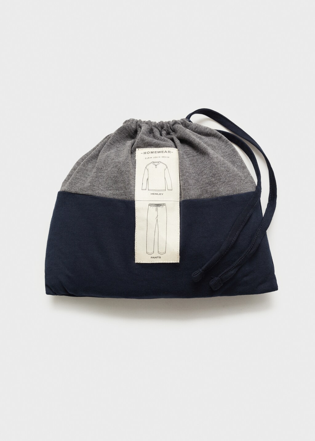 Cotton structured pyjama pack - Khaki