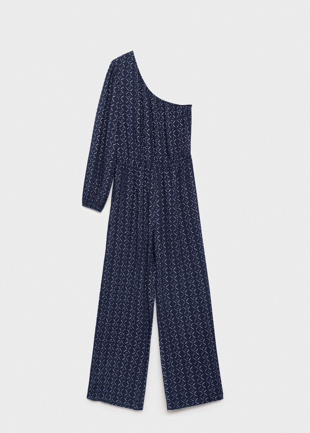 Asymmetric long jumpsuit - Dark Navy