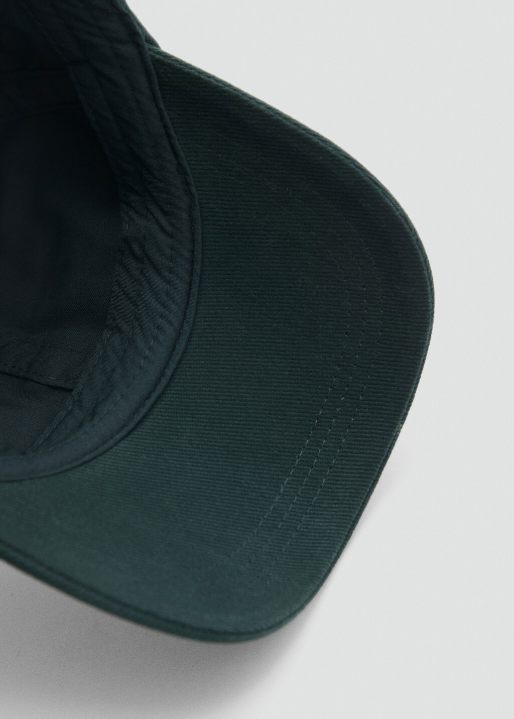 Embroidered canvas cap - Dark Navy