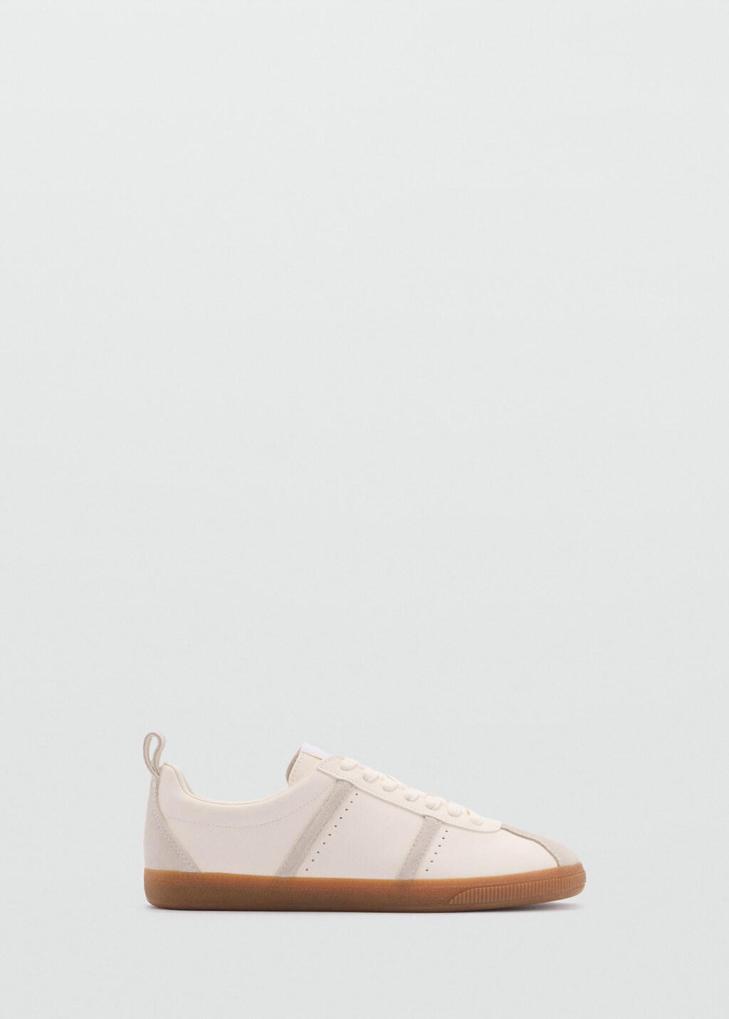 Contrast panel sneakers - White