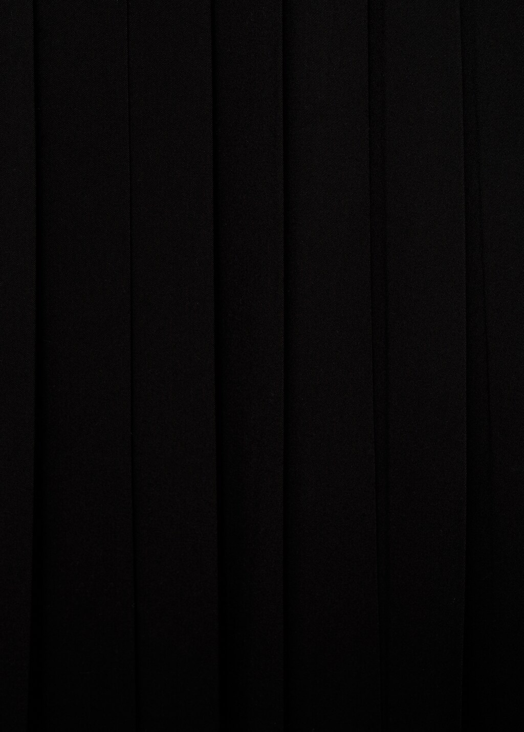 Double-belted pleated skirt - Black