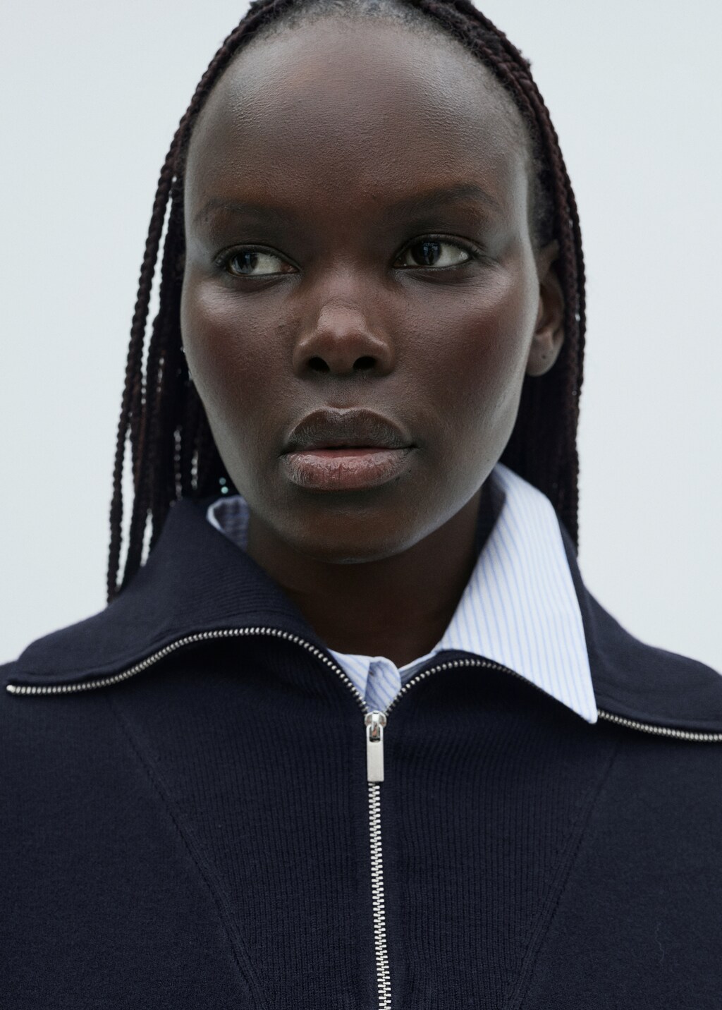 Zip neck jumper - Dark Navy