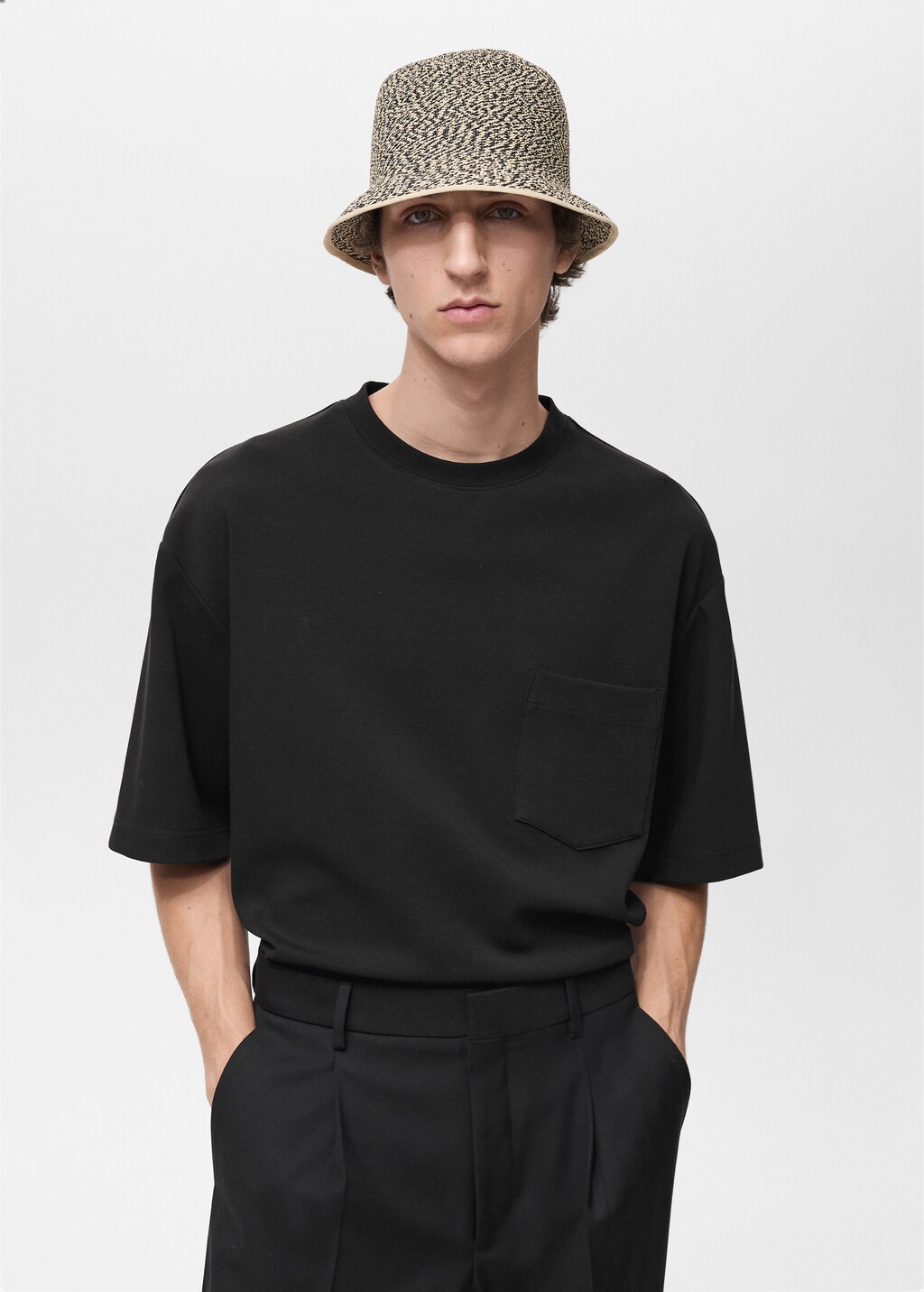 Oversized t-shirt with pocket - Off White