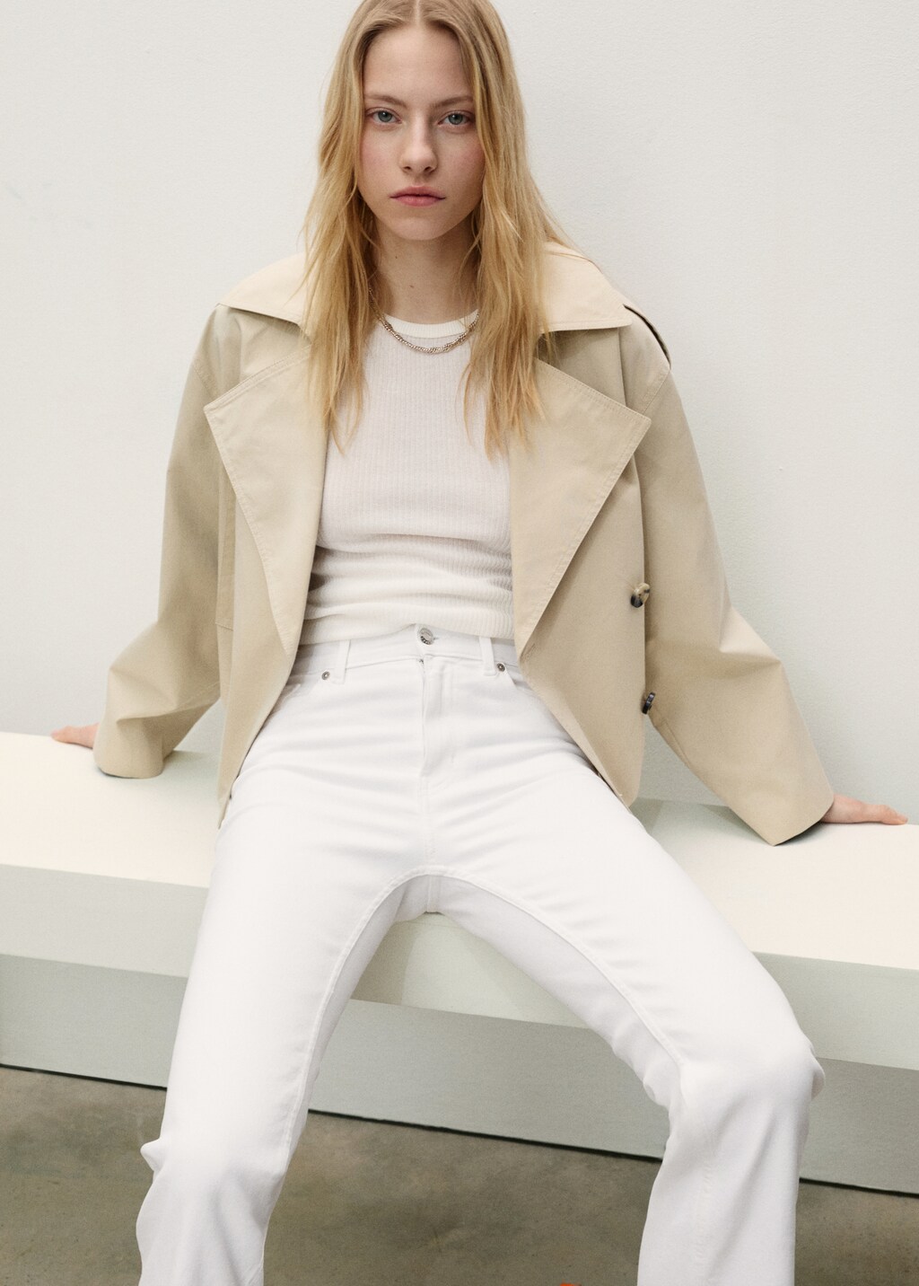 Sienna waxed flared cropped jeans - Black