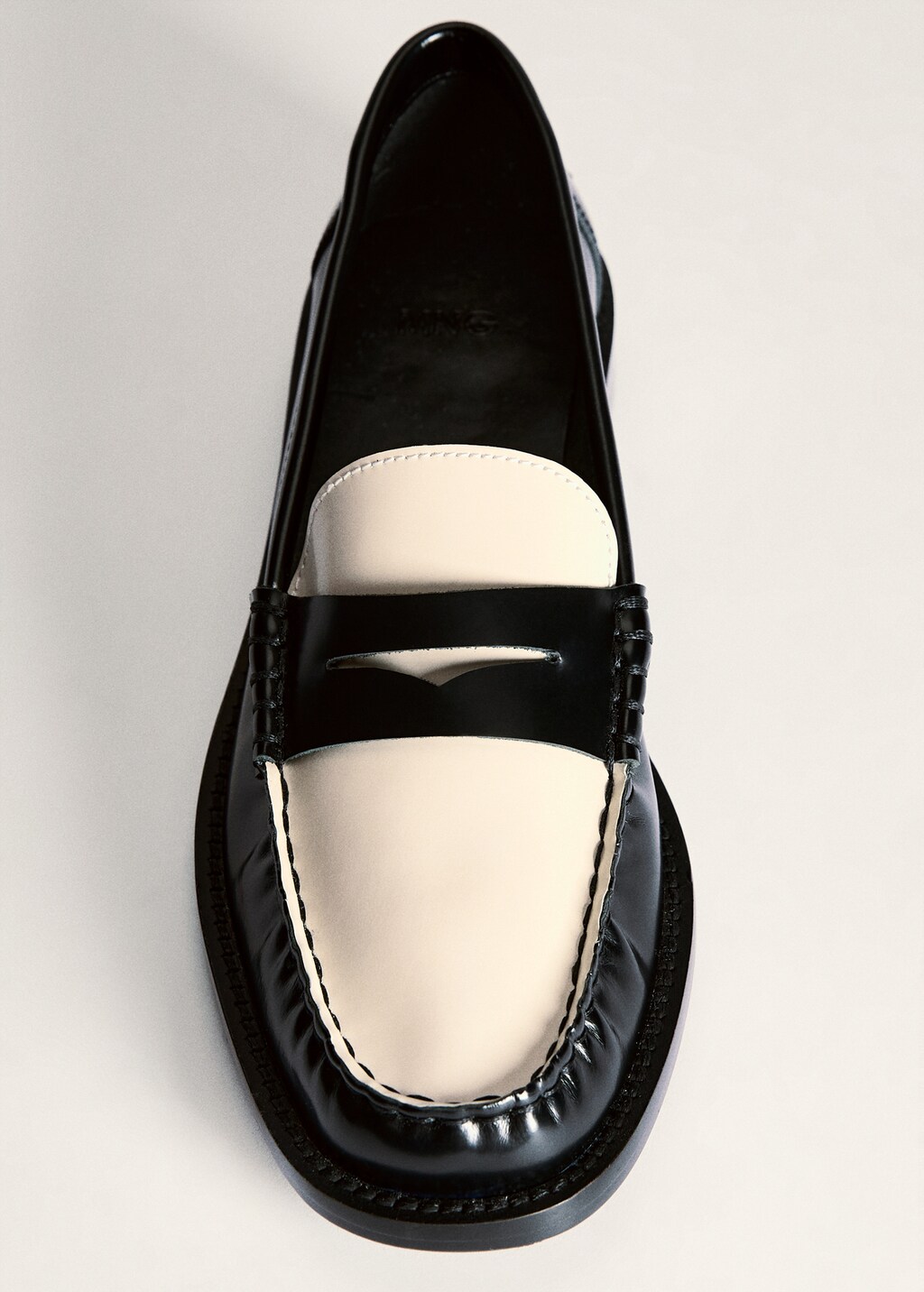 Leather loafers - Ecru
