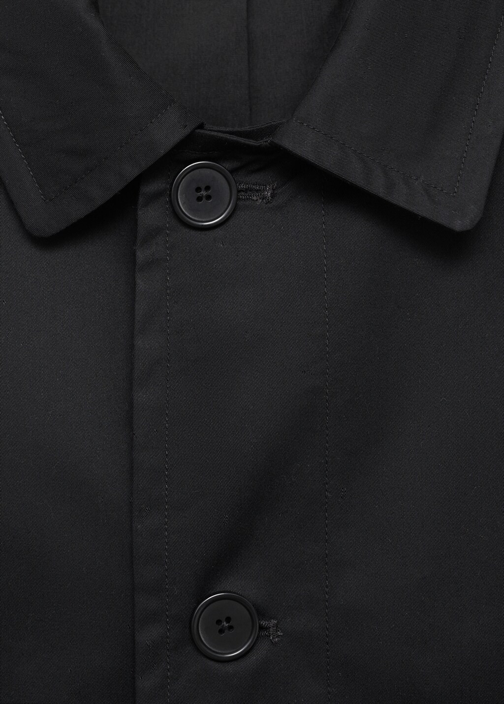 Water-repellent cotton trench coat - Ice Grey