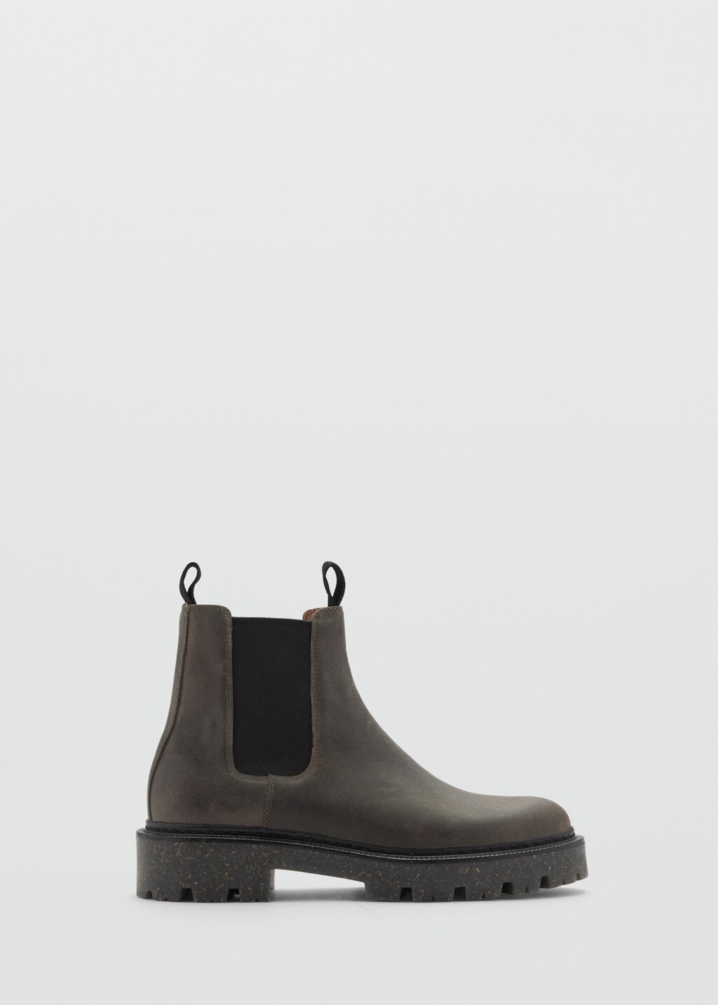 Leather chelsea boots - Grey