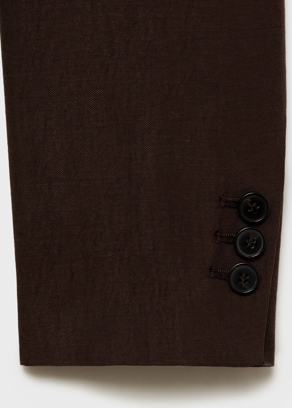 Fitted lyocell jacket - Brown