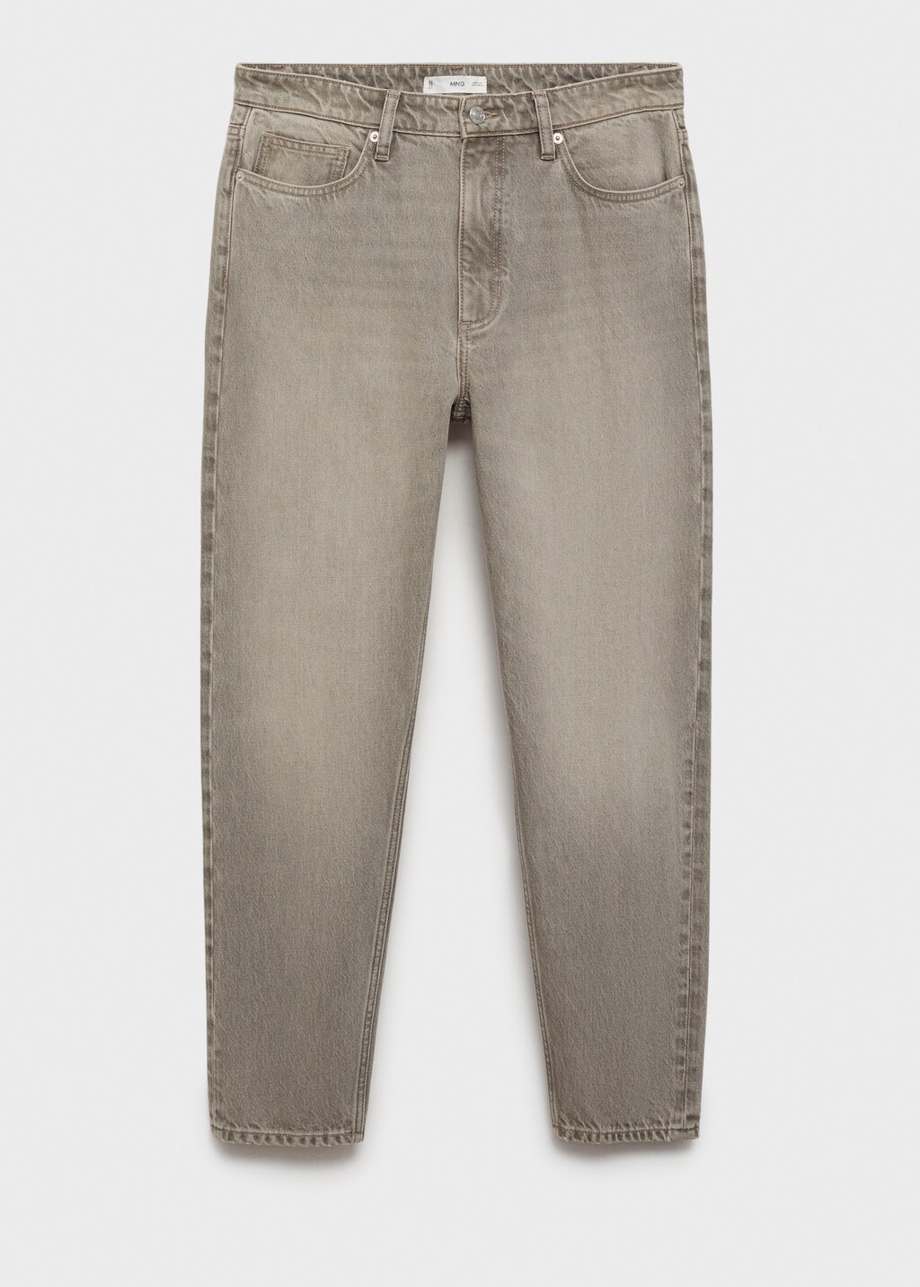 Cropped tapered-fit jeans - Bleach Blue