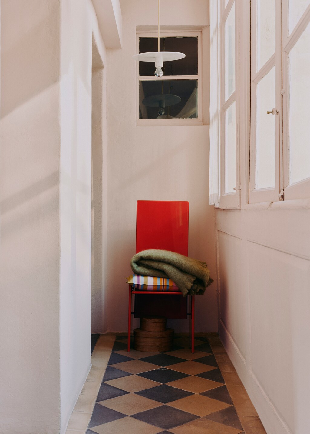 Blanket/plaid karol - Medium Pink