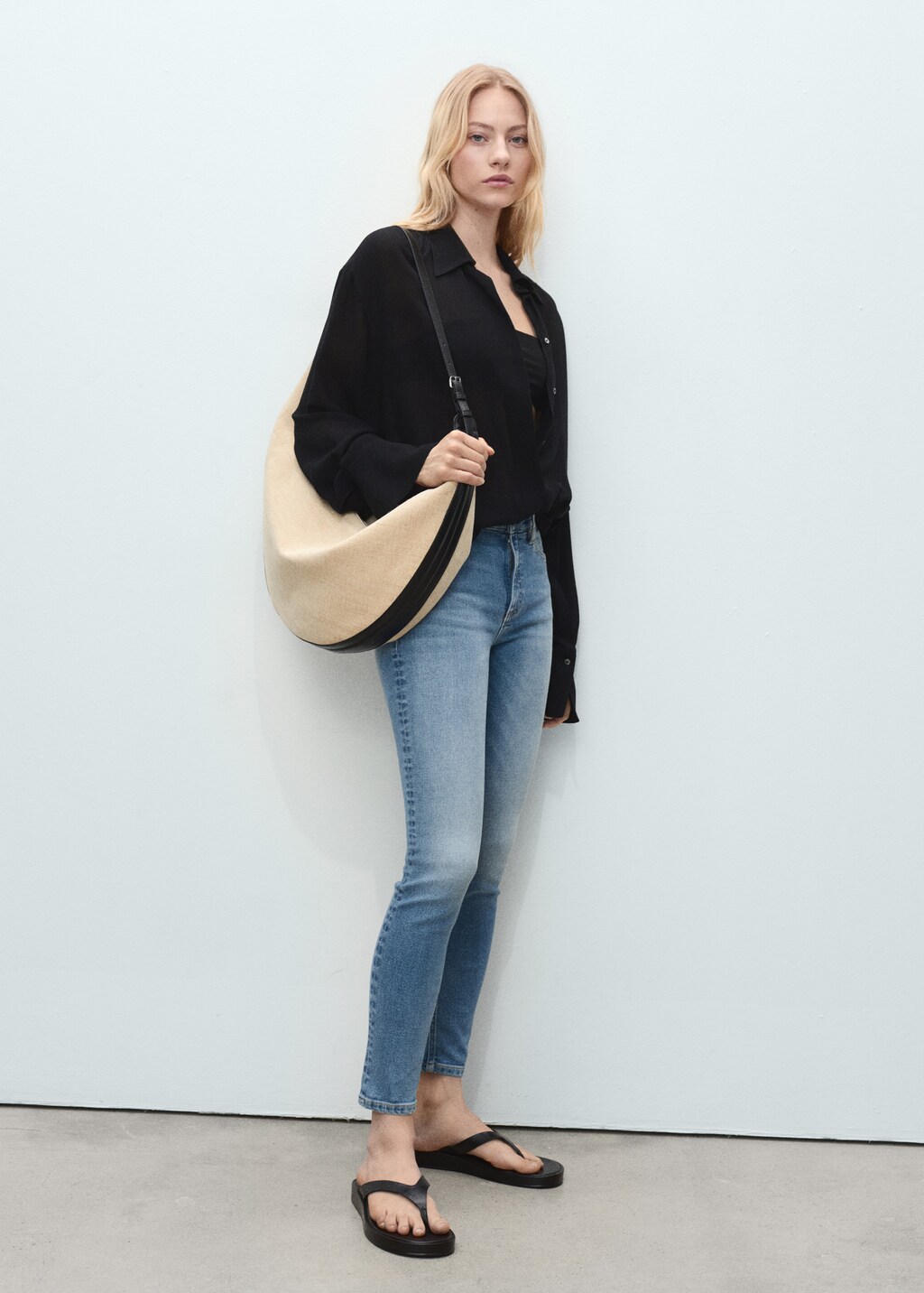 Mid-rise skinny jeans - Dark Blue