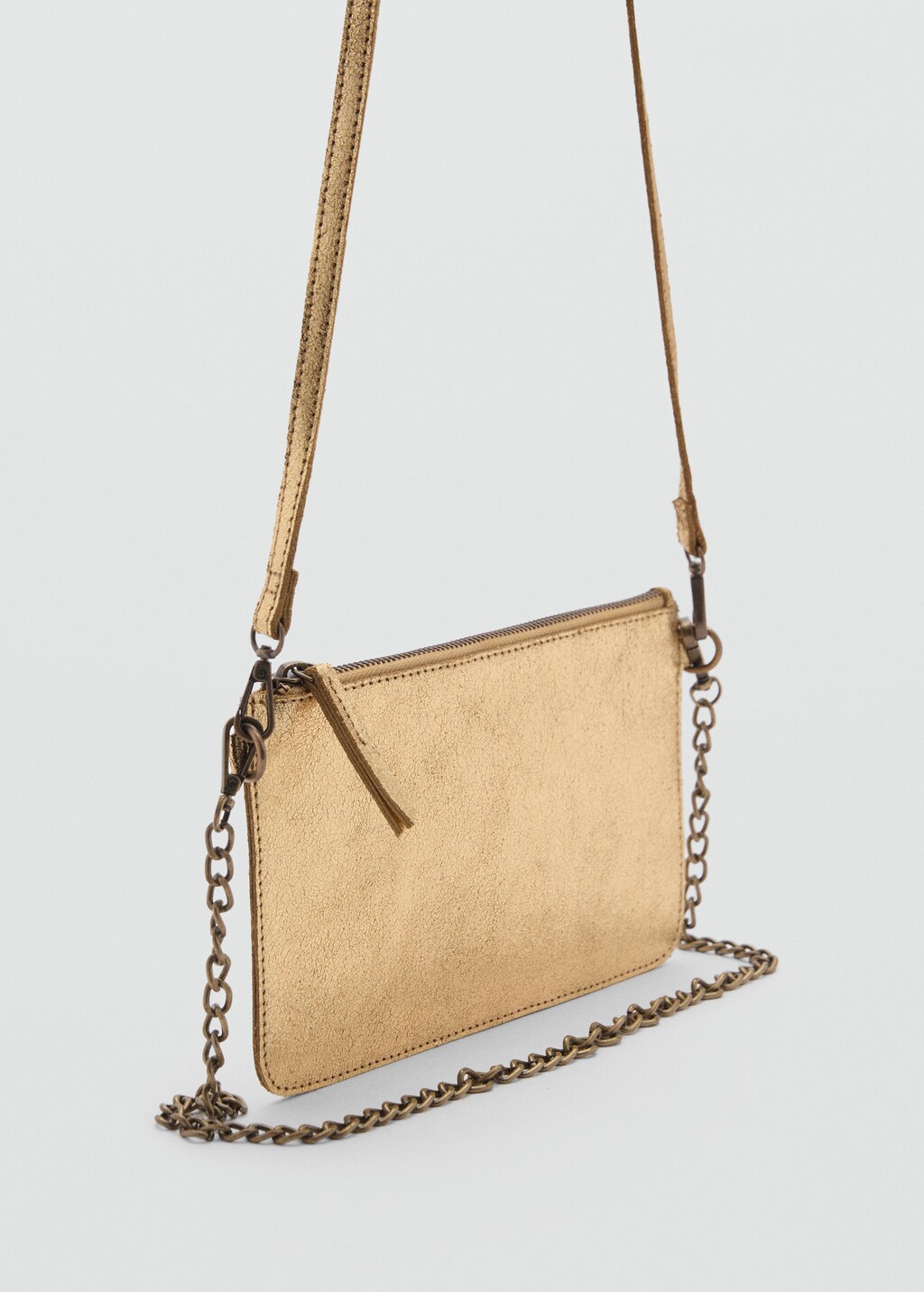 Leather metallic bag - Gold