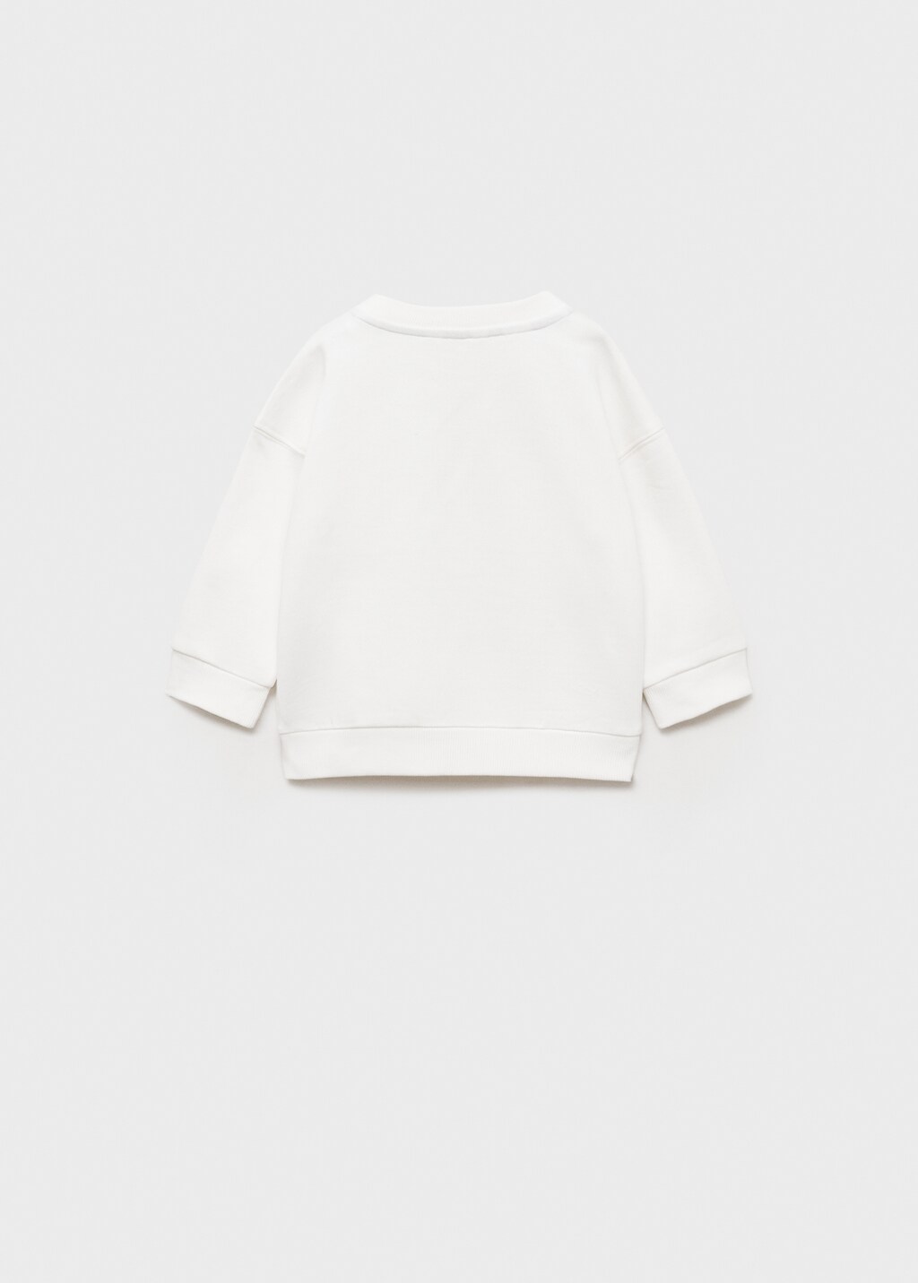 Printed message sweatshirt - Off White