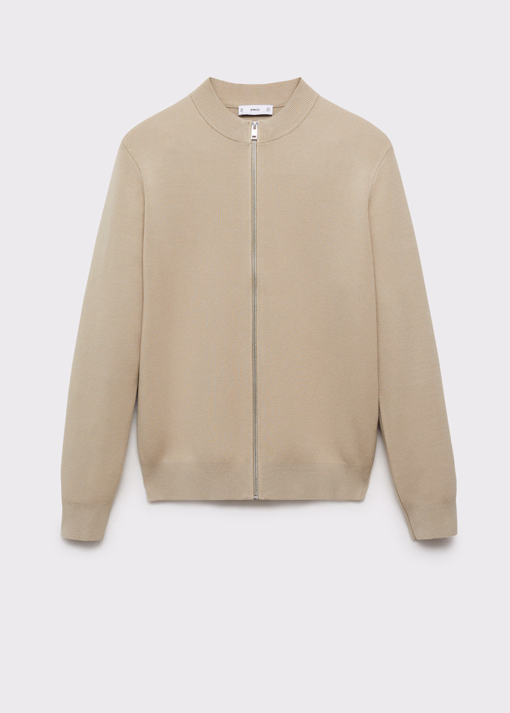 Zipped knit cardigan - Black