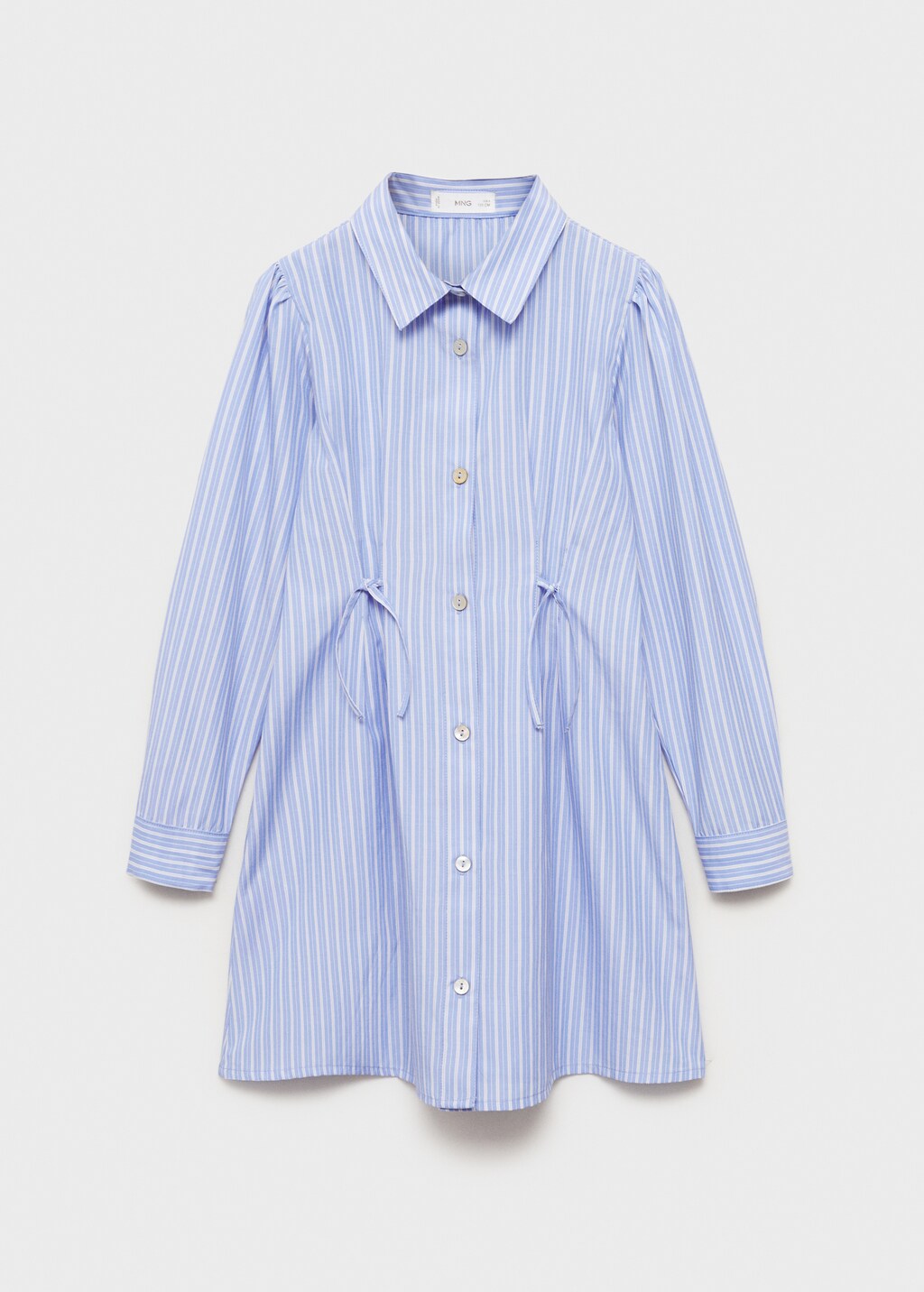 Striped shirt dress - Blue