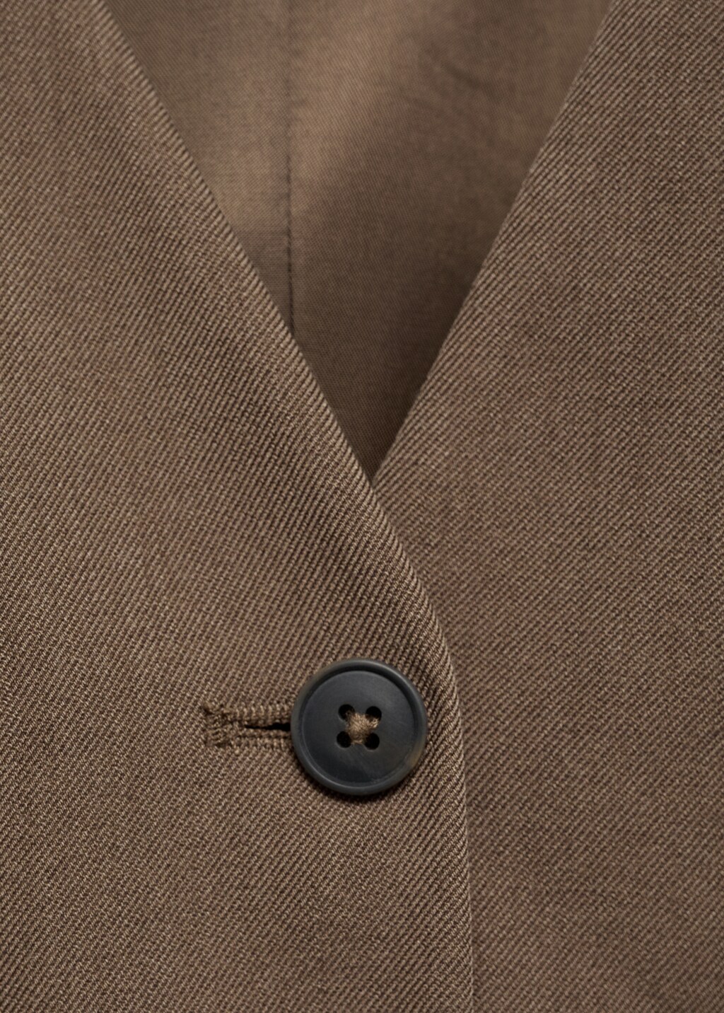 Long suit-style jumpsuit - Brown