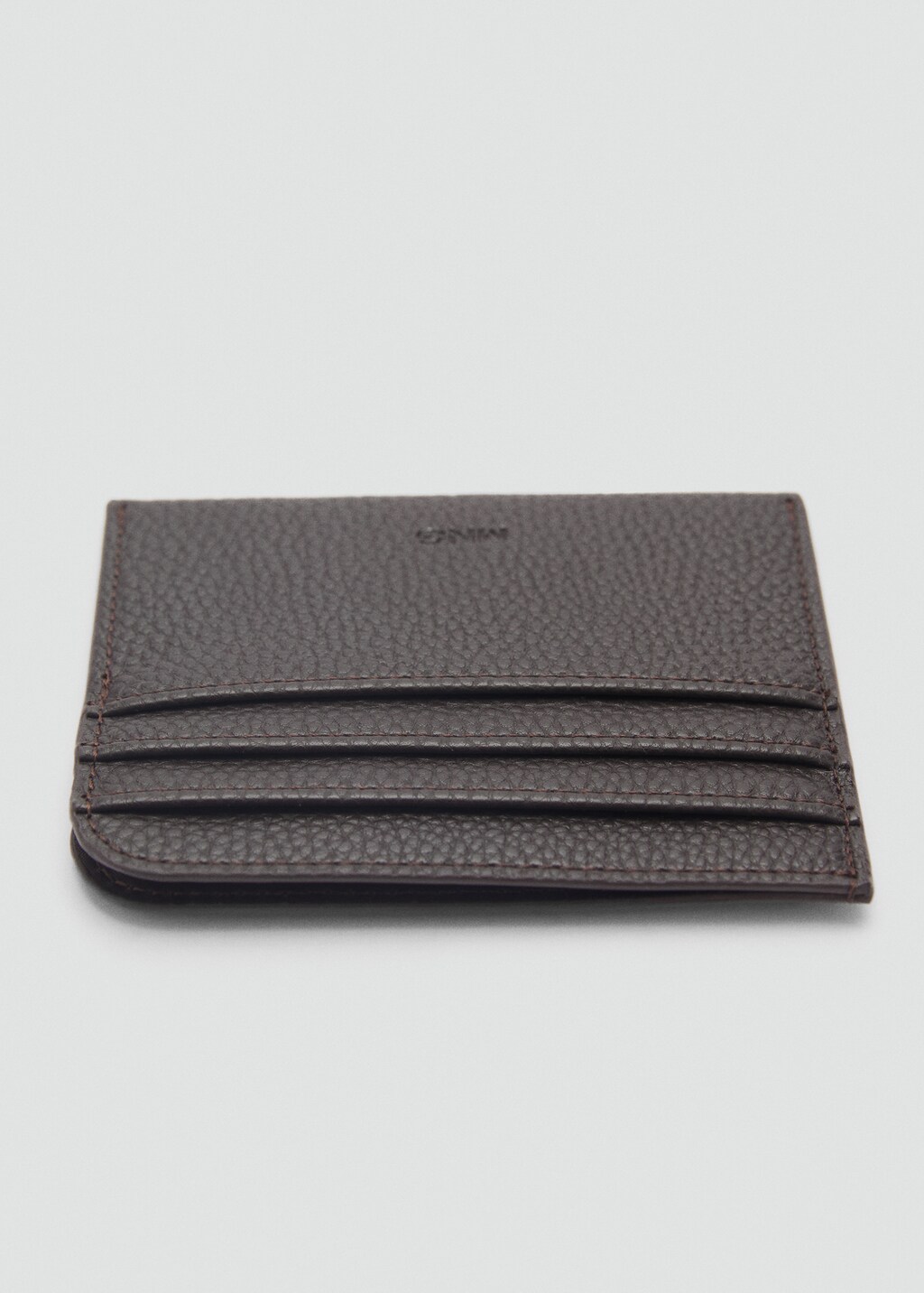 Pebbled cardholder - Black