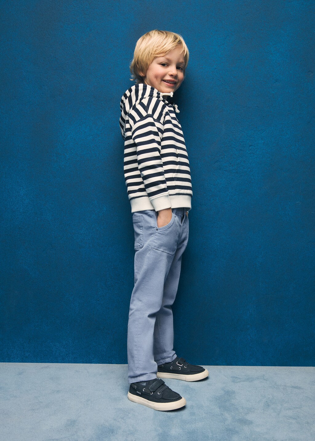 Skinny cotton trousers - Blue