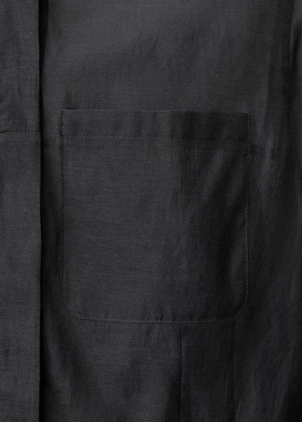 Semi-transparent silk-blend midi-dress - Black