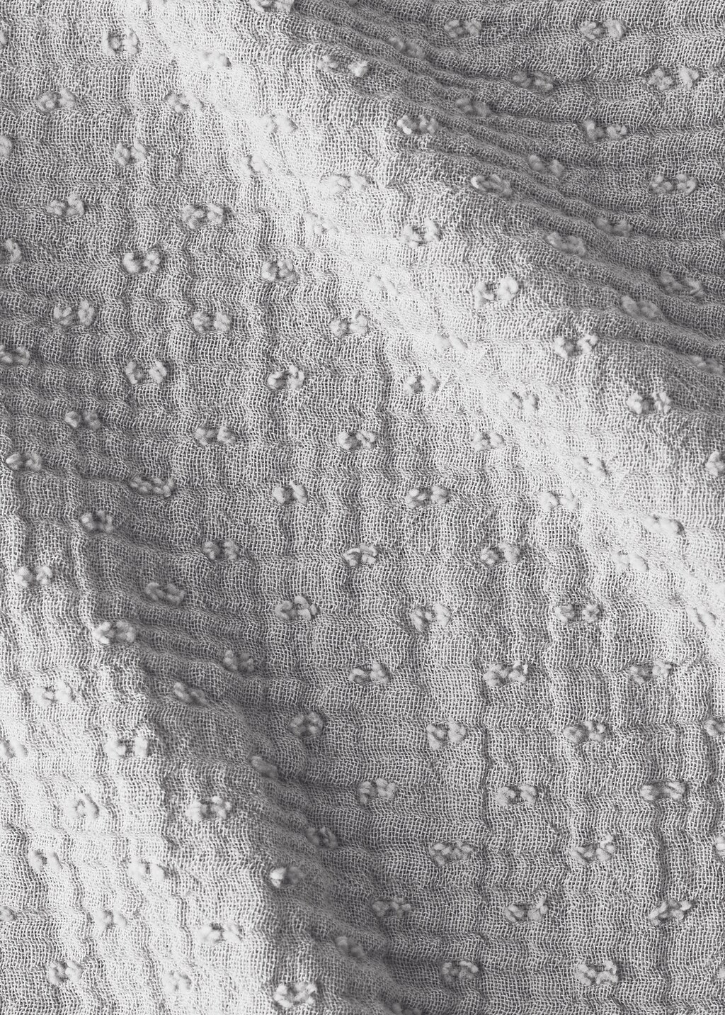 Plumeti cotton children's blanket - Light/Pastel Grey