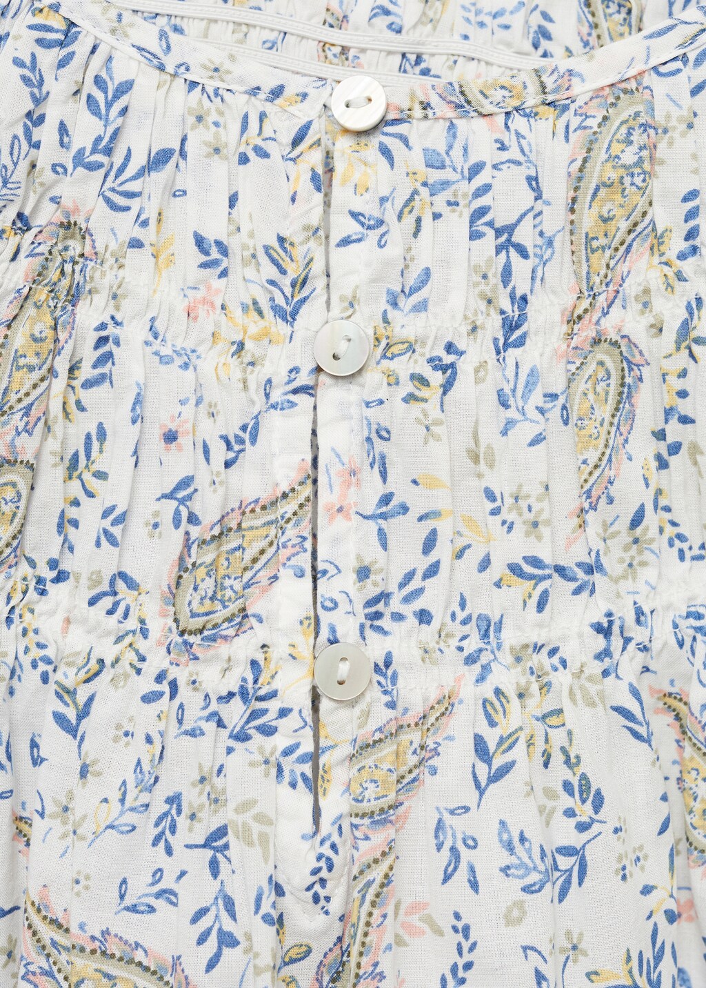 Paisley print blouse - White