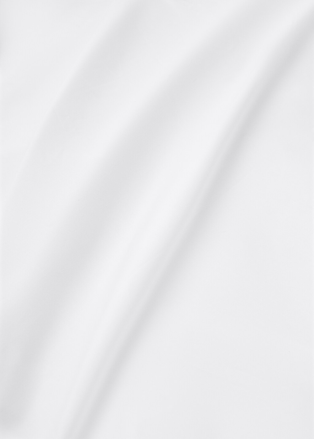 Cotton percale top sheet with contrasting overlock stitching for 150/160 cm bed - Blue