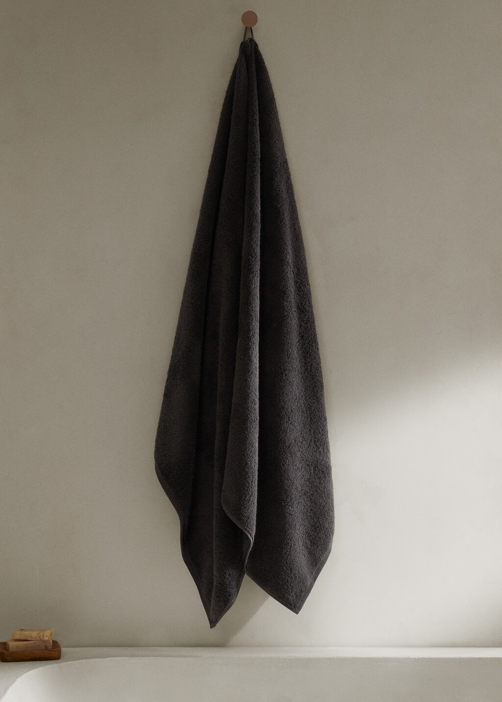 600gr/m2 cotton bath towel 90x150cm - Ecru