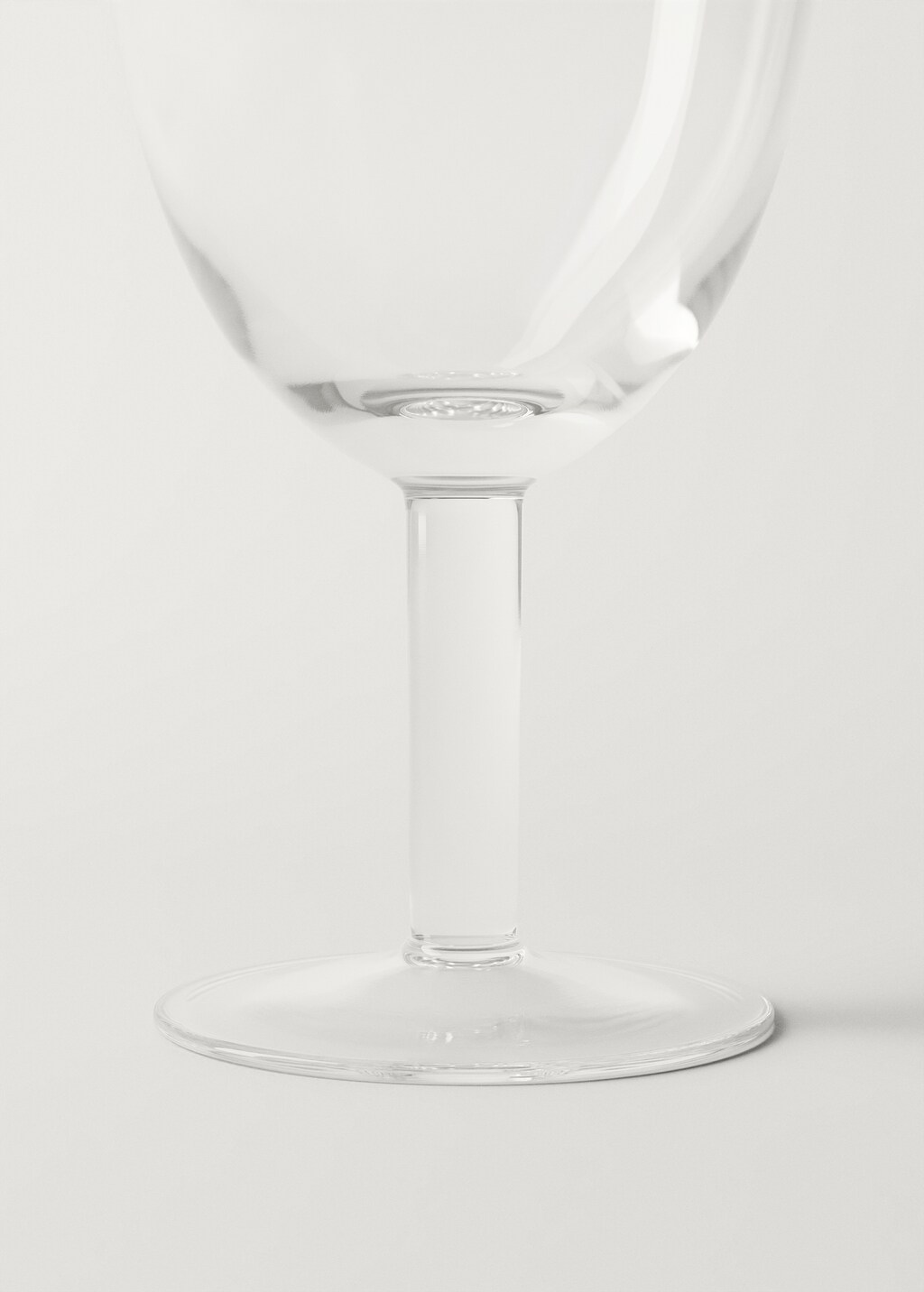 Low hand-blown stem glass - Ice Grey