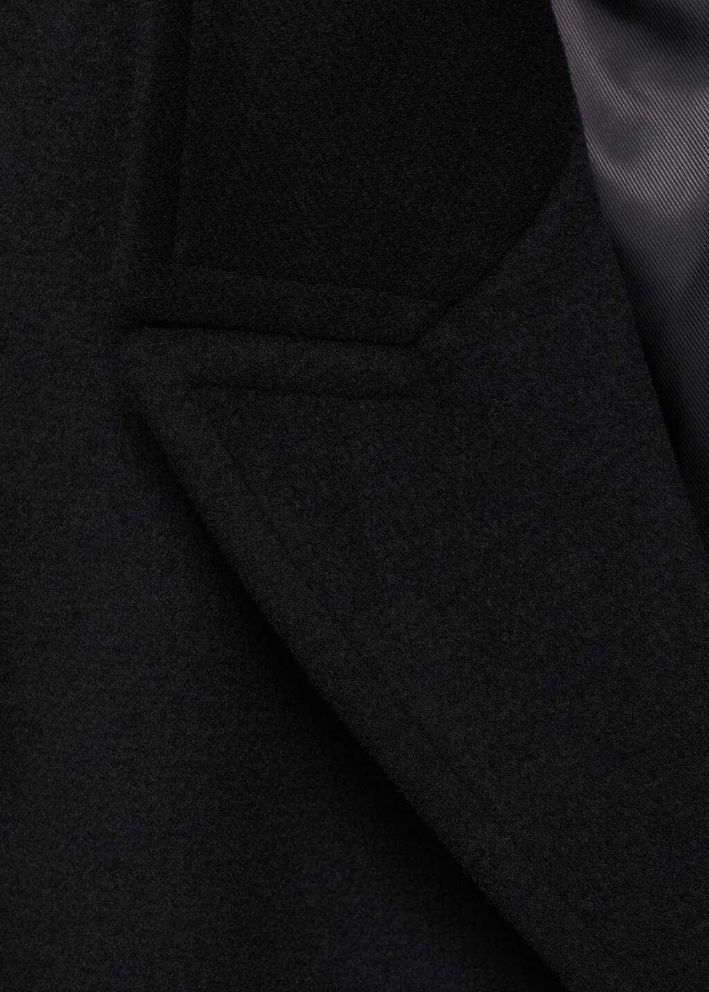 Lapels wool coat - Grey