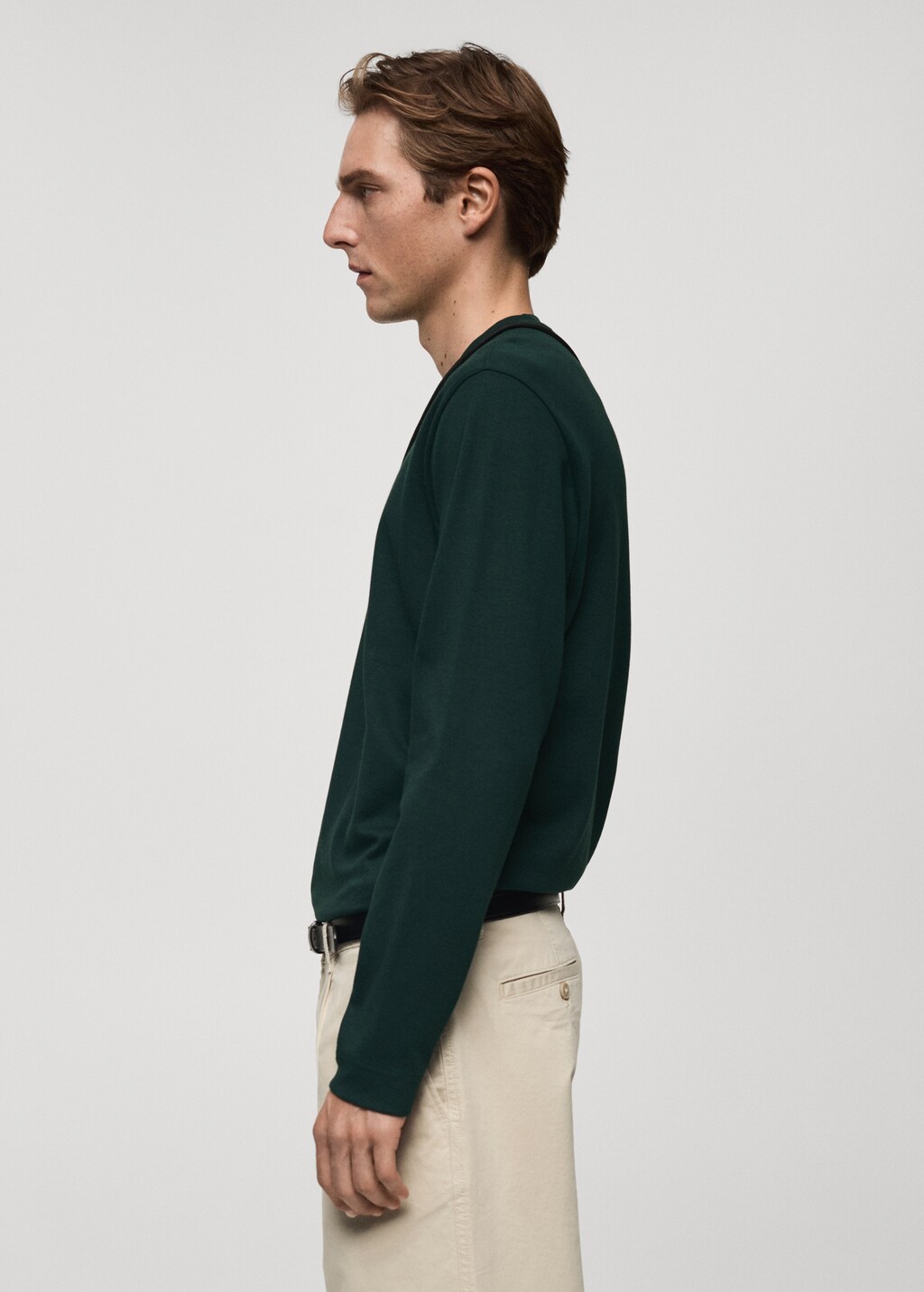 Long sleeve regular fit T-shirt - White