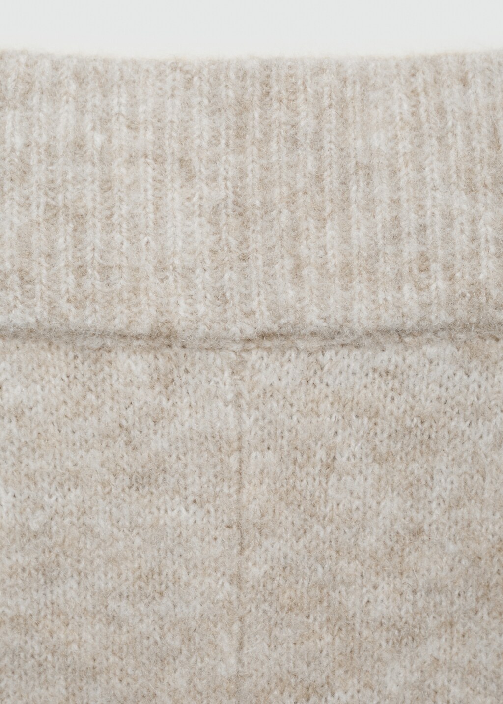 Straight knitted trousers - Brown