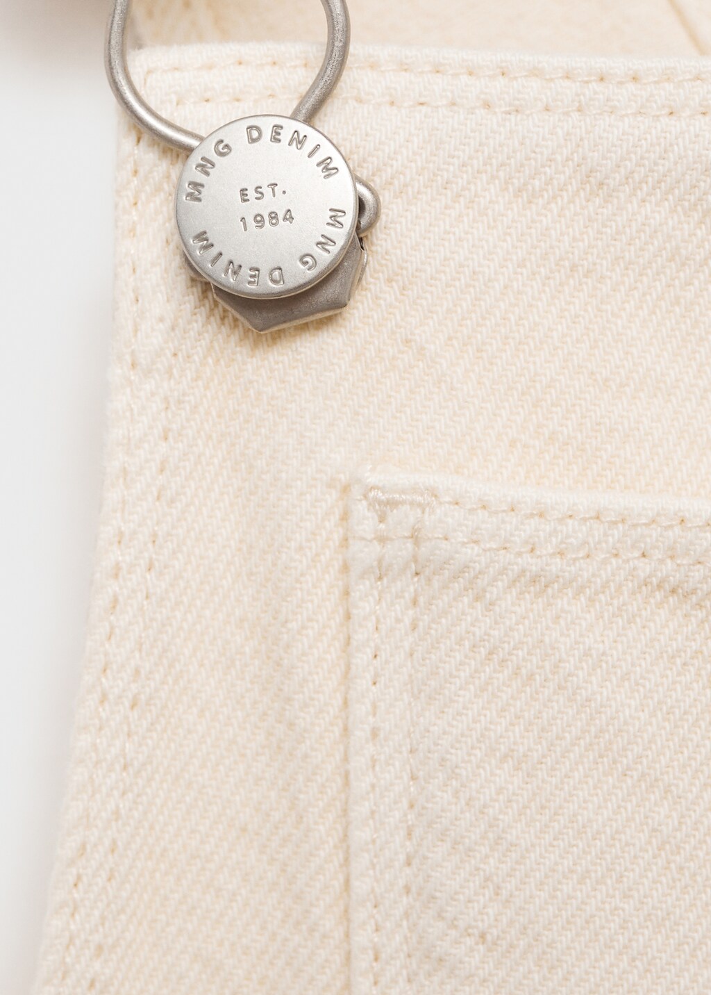 Long denim overalls with pocket - Blue