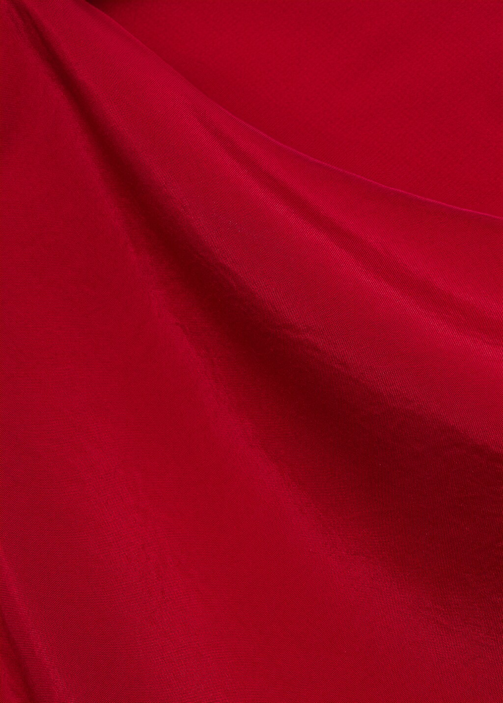 Satin midi dress - Wine