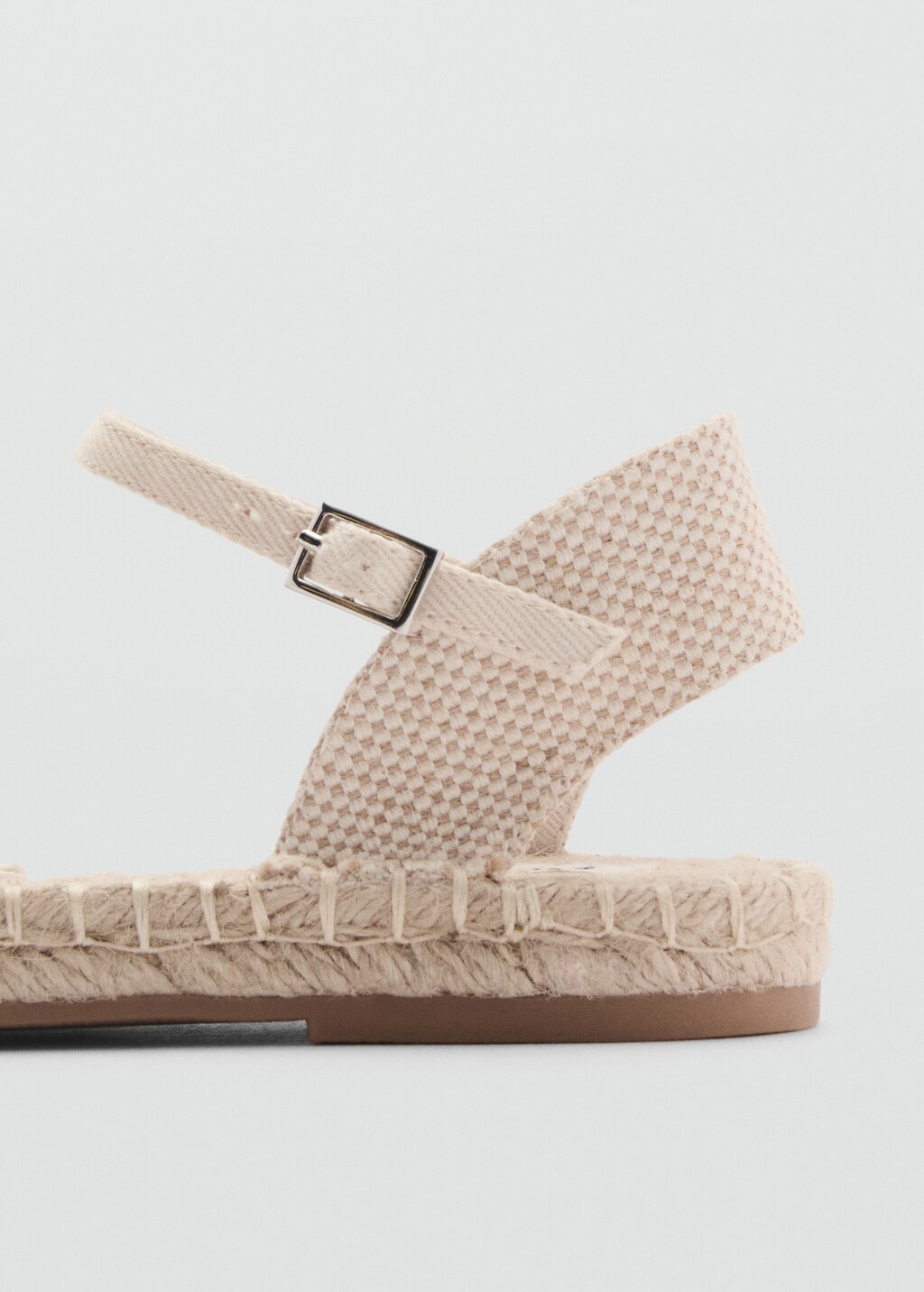 Espadrilles with buckle closure - Sand