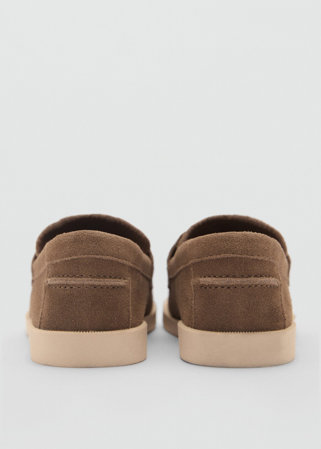 Suede leather loafers - Sand