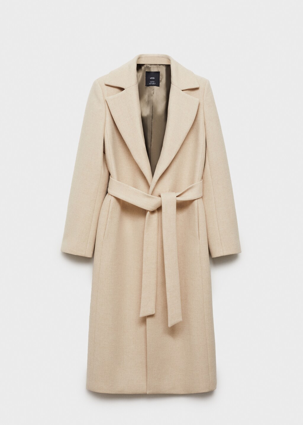 Manteco wool coat with detachable fur collar - Black