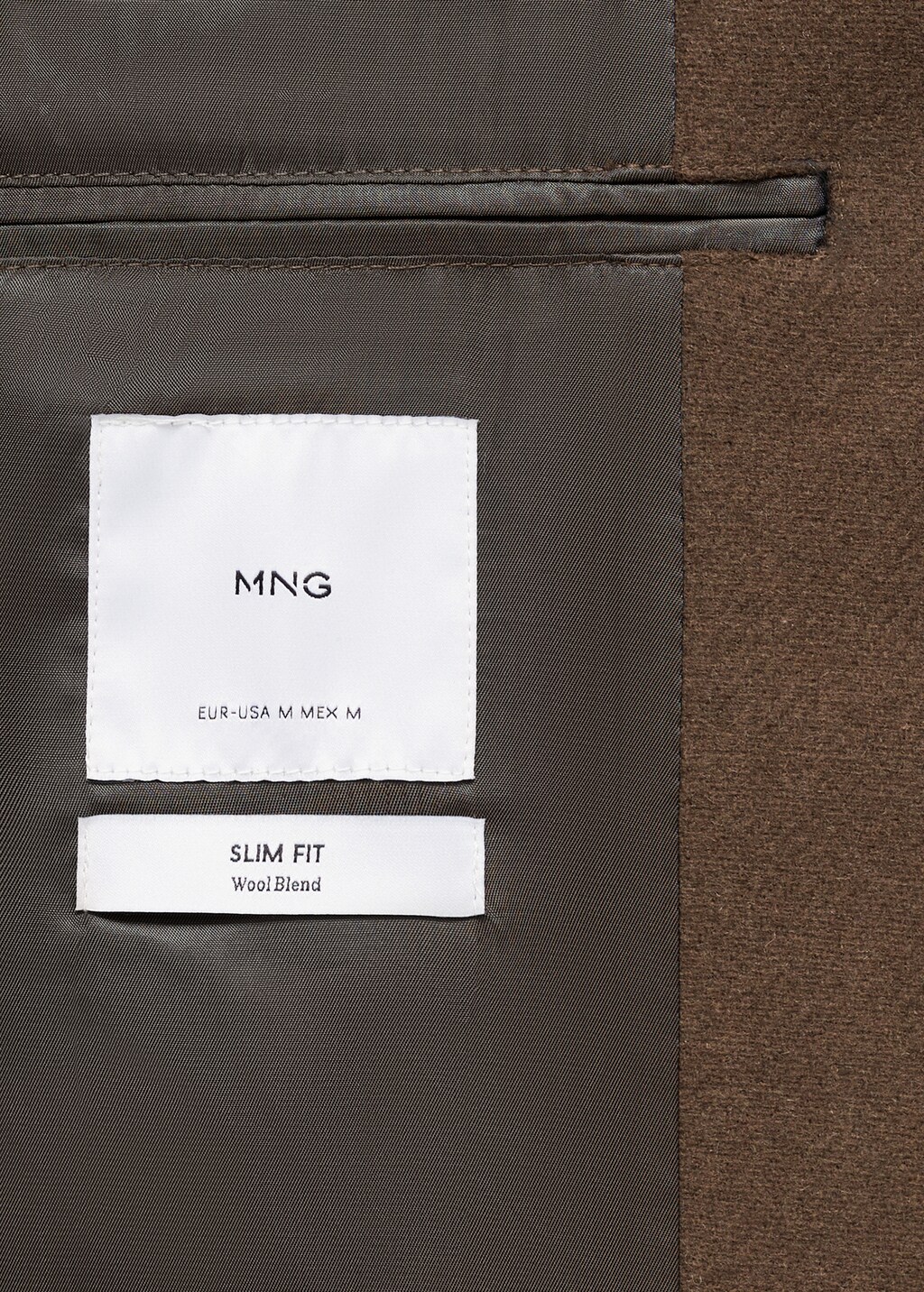 Lightweight recycled wool coat - Charcoal