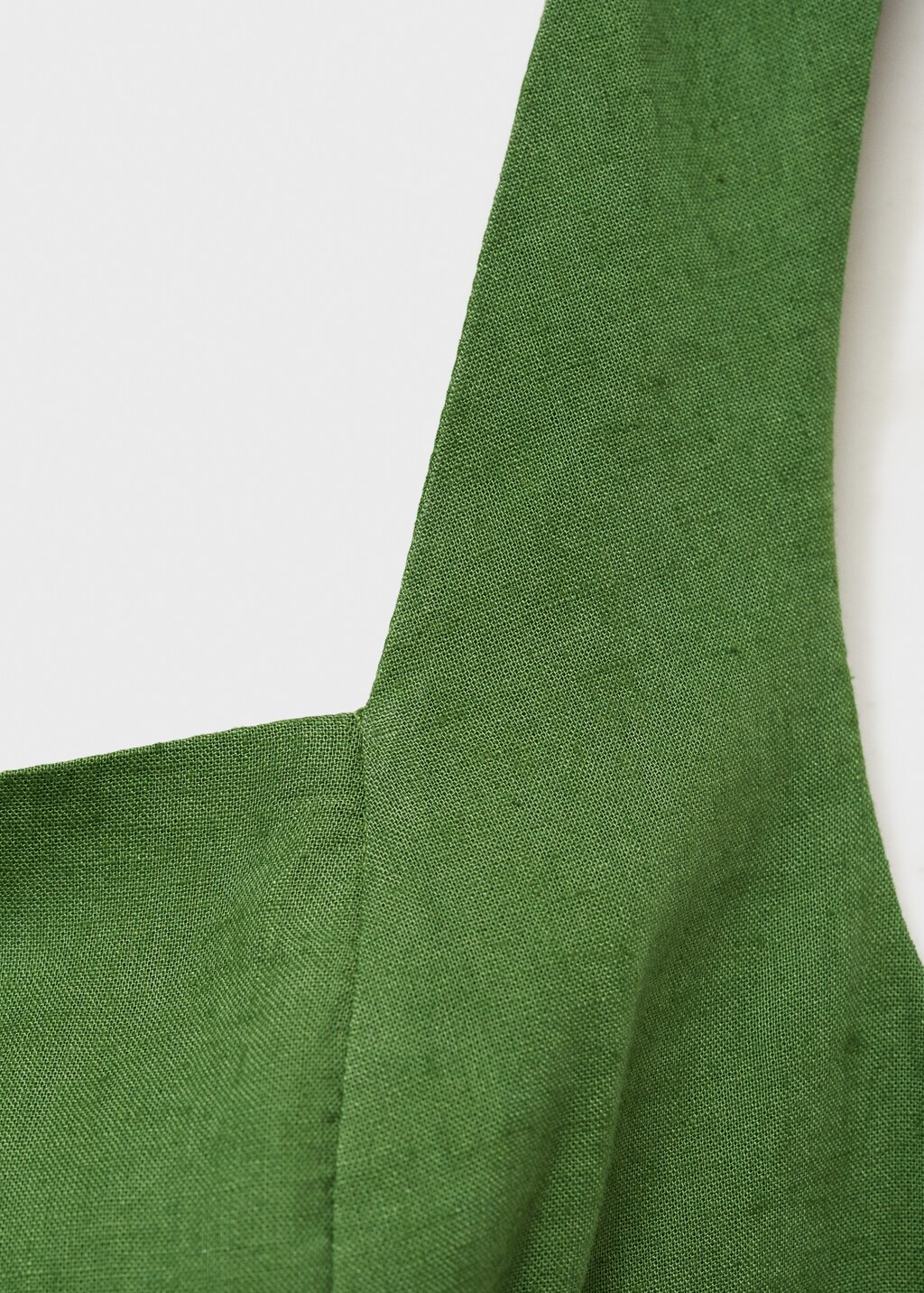 Straight-fit linen jumpsuit - Black