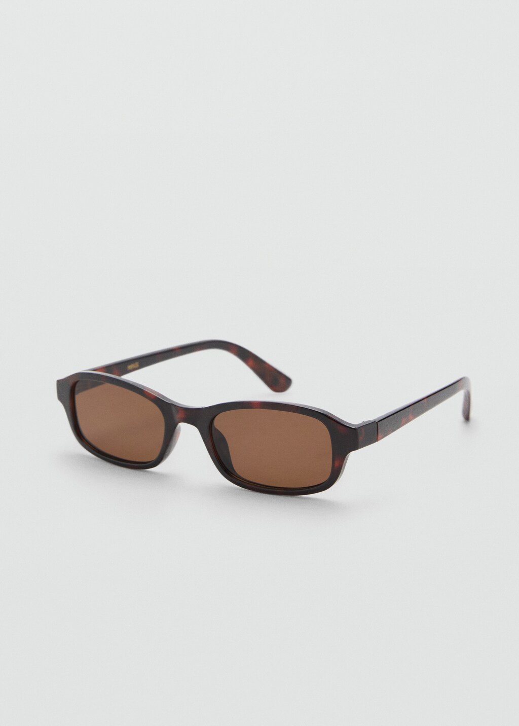 Rectangular-frame sunglasses - Chocolate