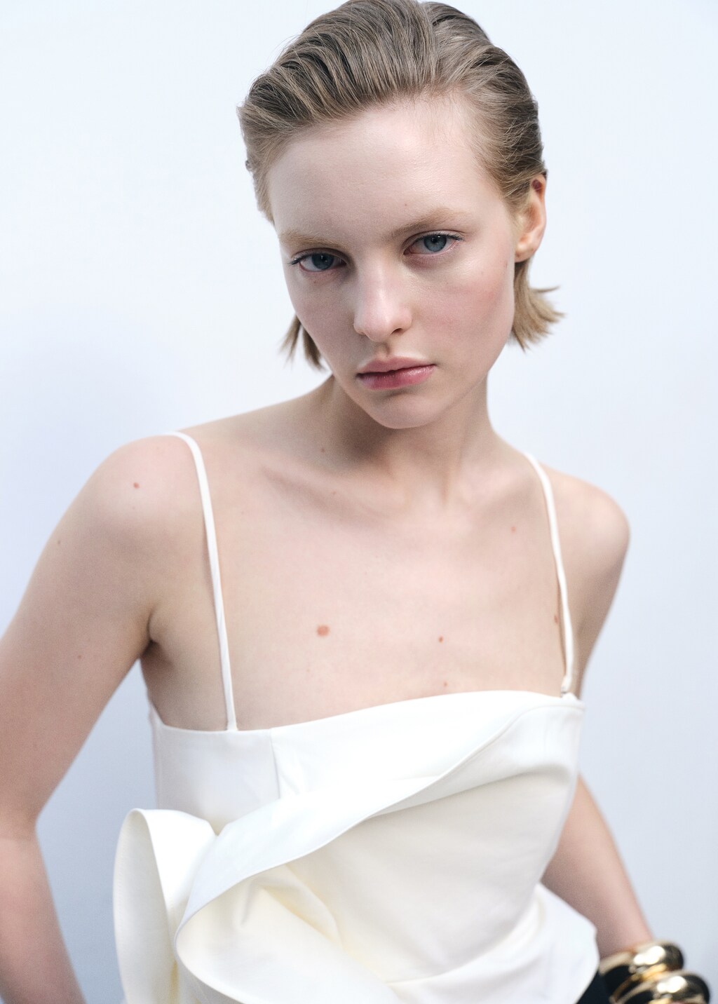 Maxi ruffle top - Off White