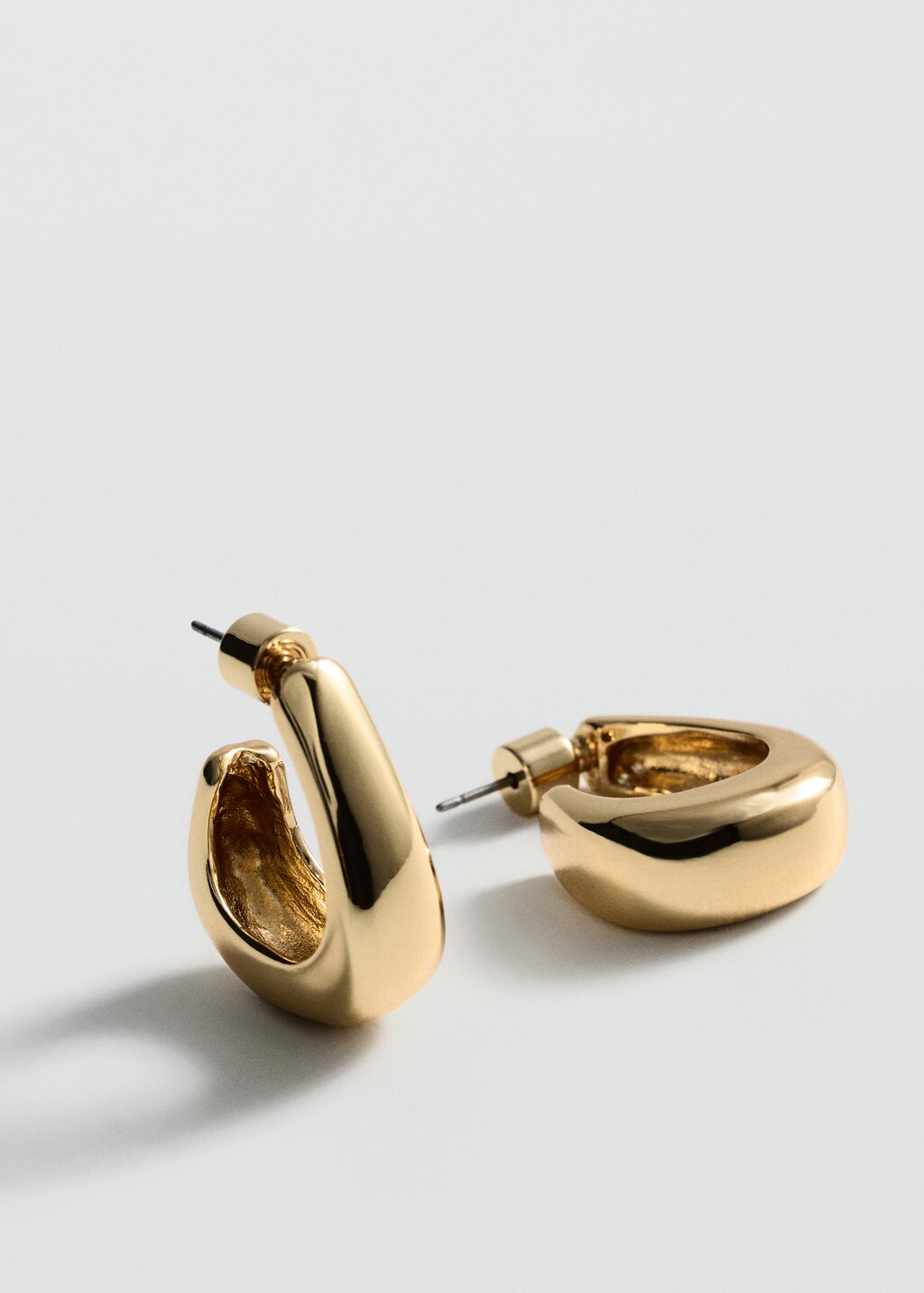 Twisted hoop earrings - Silver